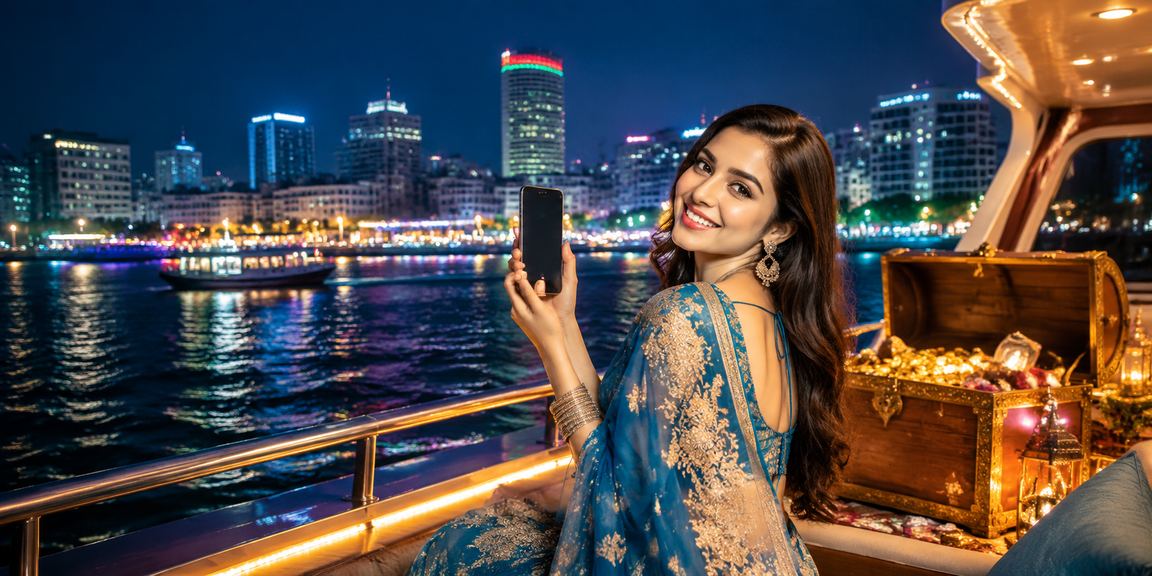 ঢাকায় একজন মডেল মোবাইলে ক্যাসিনো ও বেটিং উপভোগ করছেন